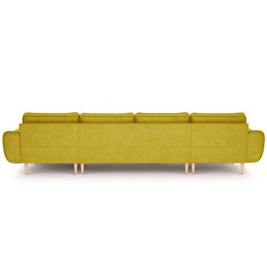 Klem 357 X 171 Köşe Ahşap Ayak - Fitilli Kadife