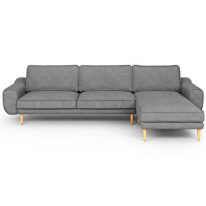 Klem 306 X 171 Köşe Ahşap Ayak - Keten Beton Gri