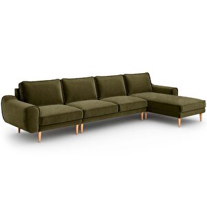 Klem 357 X 171 Köşe Ahşap Ayak - Kadife Haki