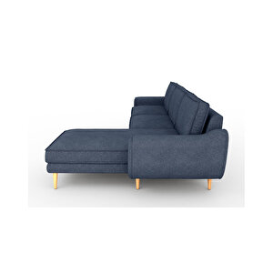 Klem 306 X 171 Köşe Ahşap Ayak - Keten Havacı Mavi