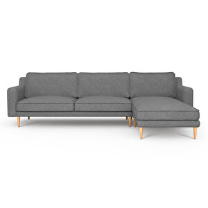Klem Slim 292 X 171 Köşe Ahşap Ayak - Keten Beton Gri