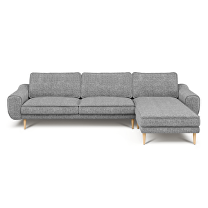 Klem 306 X 171 Köşe Ahşap Ayak - Doğal Doku Füme