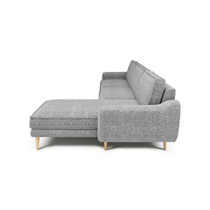 Klem 306 X 171 Köşe Ahşap Ayak - Doğal Doku Füme