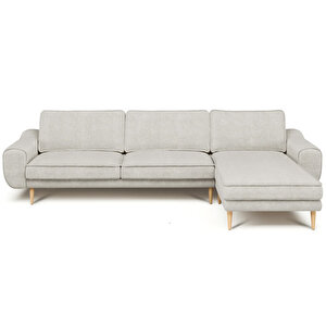 Klem 306 X 171 Köşe Ahşap Ayak - Doğal Doku Mermer Gri