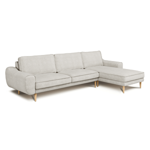 Klem 306 X 171 Köşe Ahşap Ayak - Doğal Doku Mermer Gri