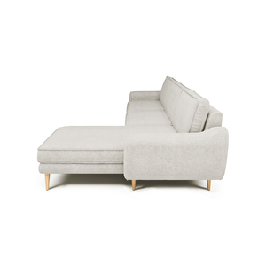 Klem 306 X 171 Köşe Ahşap Ayak - Doğal Doku Mermer Gri