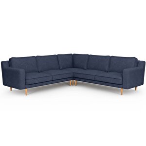 Klem Slim 257 X 257 Köşe Ahşap Ayak - Keten Havacı Mavi