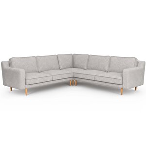 Klem Slim 257 X 257 Köşe Ahşap Ayak - Keten Çakıl