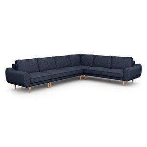 Klem 341 X 264 Köşe Ahşap Ayak - Keten Havacı Mavi