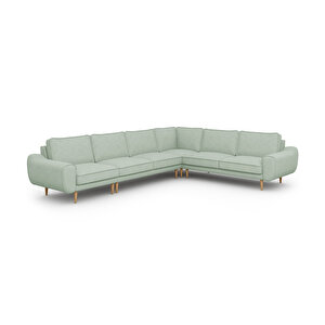 Klem 341 X 264 Köşe Ahşap Ayak - Keten Nil Yeşili