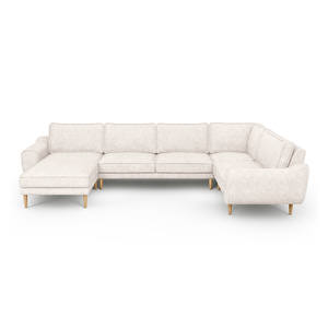 Klem 346 X 210 Köşe Ahşap Ayak - Fitilli Kadife Kemik