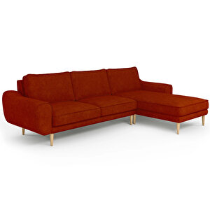 Klem 280 X 171 Köşe Ahşap Ayak - Fitilli Kadife Kiremit