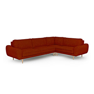 Klem 210 X 290 Köşe Ahşap Ayak - Fitilli Kadife Kiremit