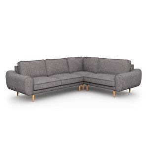 Klem 210 X 264 Köşe Ahşap Ayak - Keten Beton Gri