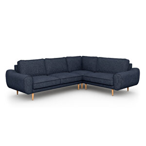 Klem 210 X 264 Köşe Ahşap Ayak - Keten Havacı Mavi