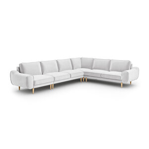 Klem 341 X 264 Köşe Ahşap Ayak - Kadife Gri