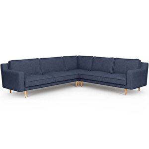 Klem Slim 283 X 257 Köşe Ahşap Ayak - Keten Havacı Mavi