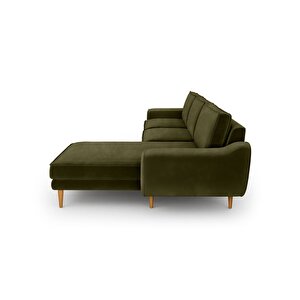 Klem 280 X 171 Köşe Ahşap Ayak - Kadife Haki