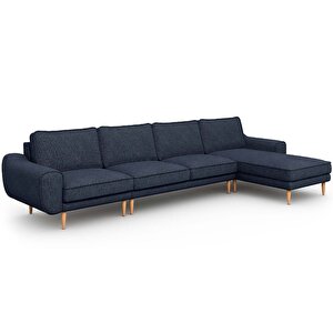 Klem 357 X 171 Köşe Ahşap Ayak - Keten Havacı Mavi