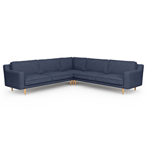 Klem Slim 283 X 283 Köşe Ahşap Ayak - Keten Havacı Mavi