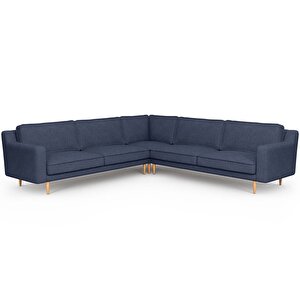 Klem Slim 283 X 283 Köşe Ahşap Ayak - Keten Havacı Mavi