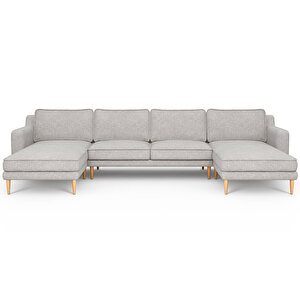 Klem Slim 348 X 171 Köşe Ahşap Ayak - Keten Çakıl