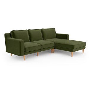 Klem Slim 240 X 171 Köşe Ahşap Ayak - Kadife Haki