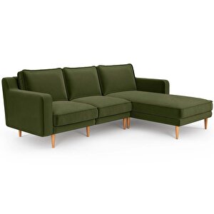 Klem Slim 240 X 171 Köşe Ahşap Ayak - Kadife Haki