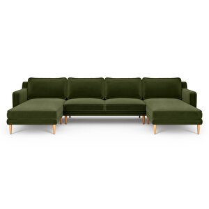Klem Slim 348 X 171 Köşe Ahşap Ayak - Kadife Haki