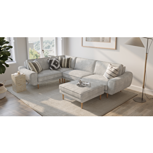 Klem 210 X 290 Köşe Ahşap Ayak - Doğal Doku