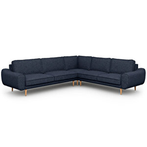 Klem 290 X 264 Köşe Ahşap Ayak - Keten Havacı Mavi