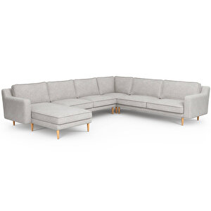 Klem Slim 339 X 283 Köşe Ahşap Ayak - Keten Çakıl