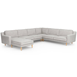 Klem Slim 339 X 283 Köşe Ahşap Ayak - Keten Çakıl