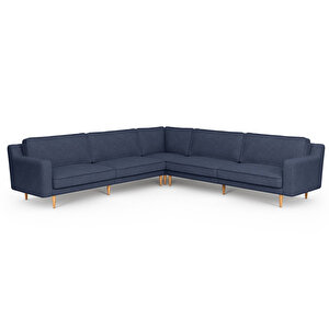 Klem Slim 303 X 303 Köşe Ahşap Ayak - Keten Havacı Mavi