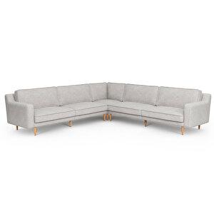 Klem Slim 303 X 303 Köşe Ahşap Ayak - Keten Çakıl