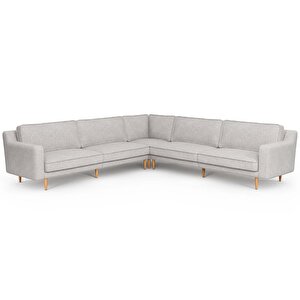 Klem Slim 303 X 303 Köşe Ahşap Ayak - Keten Çakıl
