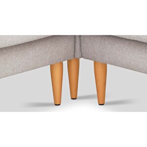 Klem Slim 303 X 303 Köşe Ahşap Ayak - Keten Çakıl