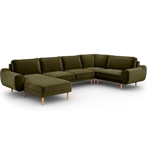 Klem 346 X 210 Köşe Ahşap Ayak - Kadife Haki