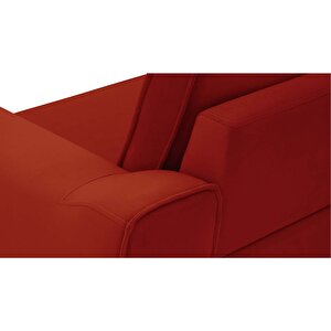 Klem 346 X 210 Köşe Ahşap Ayak - Kadife Kiremit