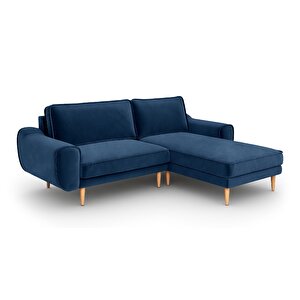 Klem 226 X 171 Köşe Ahşap Ayak - Kadife Gece Mavisi