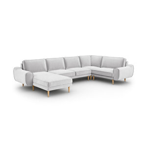 Klem 346 X 210 Köşe Ahşap Ayak - Kadife Gri