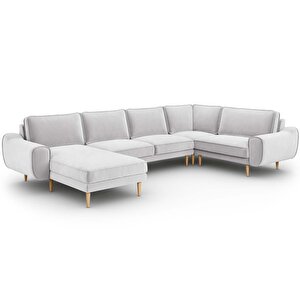 Klem 346 X 210 Köşe Ahşap Ayak - Kadife Gri