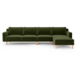Klem Slim 343 X 171 Köşe Ahşap Ayak - Kadife Haki