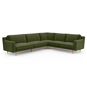 Klem Slim 303 X 257 Köşe Ahşap Ayak - Kadife Haki