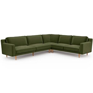Klem Slim 303 X 257 Köşe Ahşap Ayak - Kadife Haki