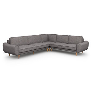 Klem 310 X 264 Köşe Ahşap Ayak - Keten Beton Gri