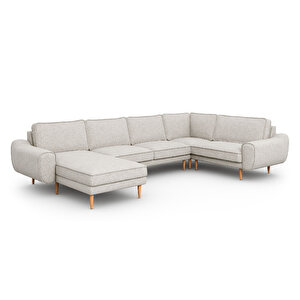 Klem 346 X 210 Köşe Ahşap Ayak - Keten Çakıl