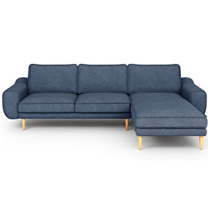 Klem 280 X 171 Köşe Ahşap Ayak - Keten Havacı Mavi