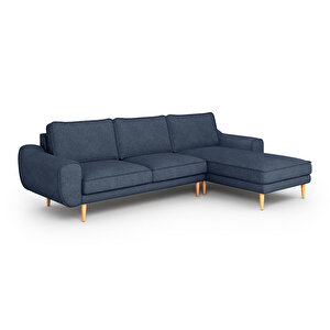 Klem 280 X 171 Köşe Ahşap Ayak - Keten Havacı Mavi