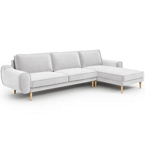 Klem 306 X 171 Köşe Ahşap Ayak - Kadife Gri